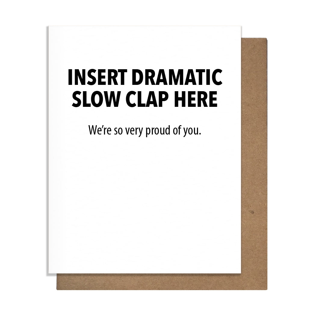 Insert Dramatic Clap Card