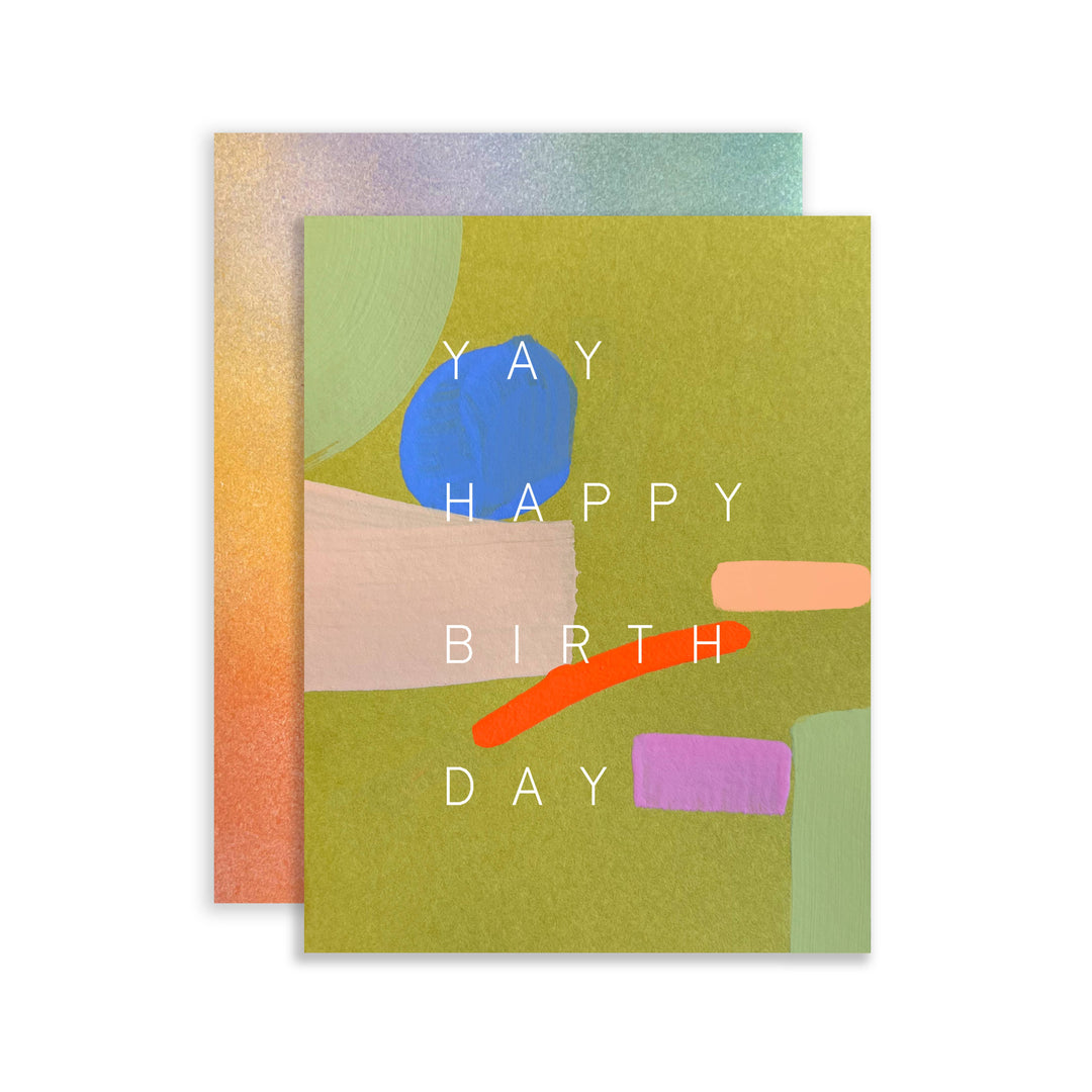 Moss Yay Birthday Card