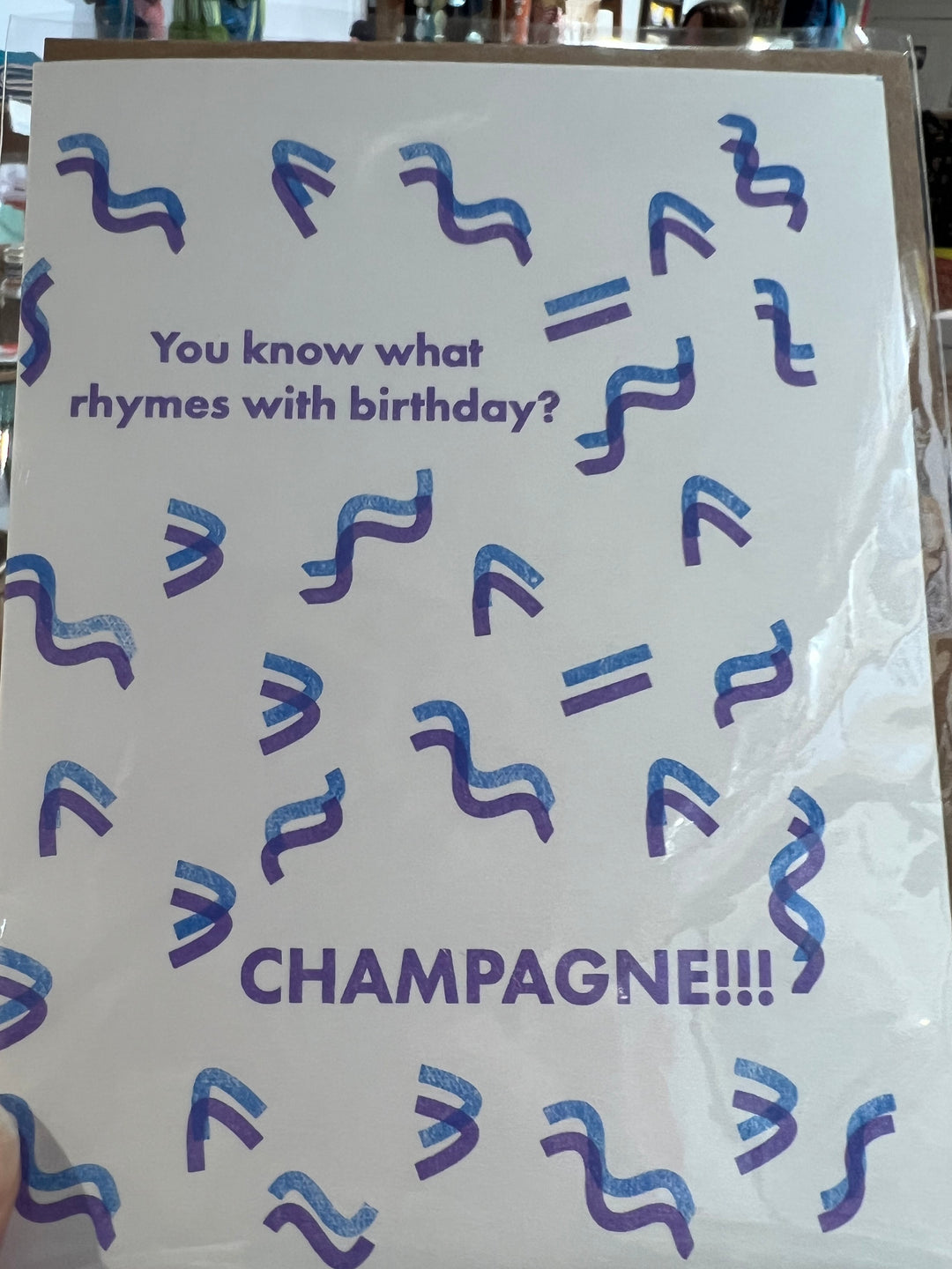 Champagne Rhymes Card
