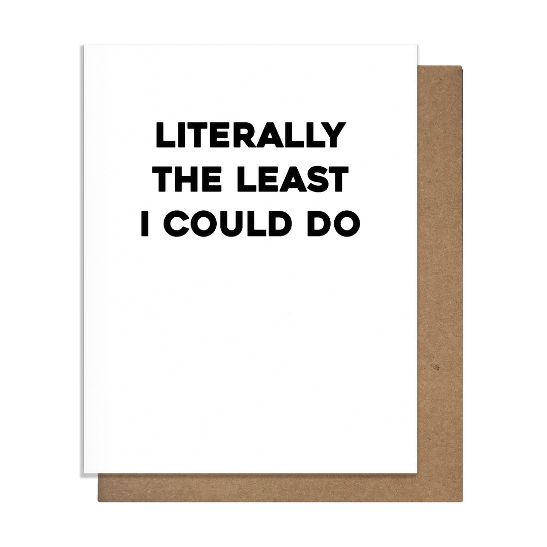 Literally Least Greeting Card