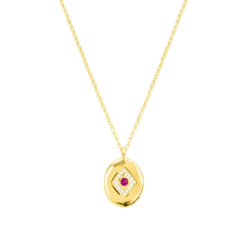 Scarlet Pendant Necklace Gold