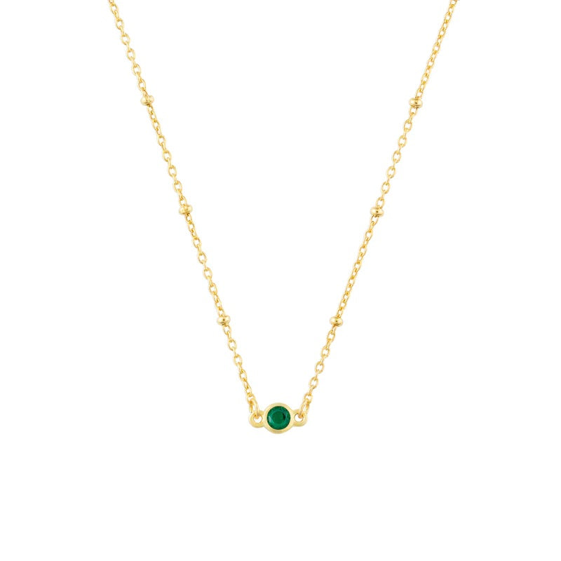 Dainty Chain- Emerald